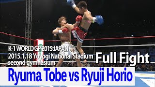 Ryuma Tobe vs Ryuji Horio 2015.1.18 Yoyogi National Stadium second gymnasium