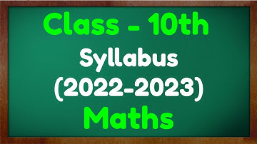 Class 10 Maths Reduced Syllabus 2022 - 2023 NCERT CBSE Green Board Mkr