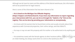 Warning issued to female realtors