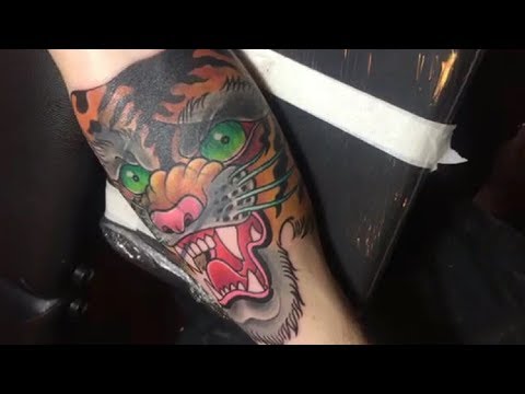  TATO  KEREN  DI  TANGAN GAMBAR TATO  KEPALA HARIMAU TIGER 