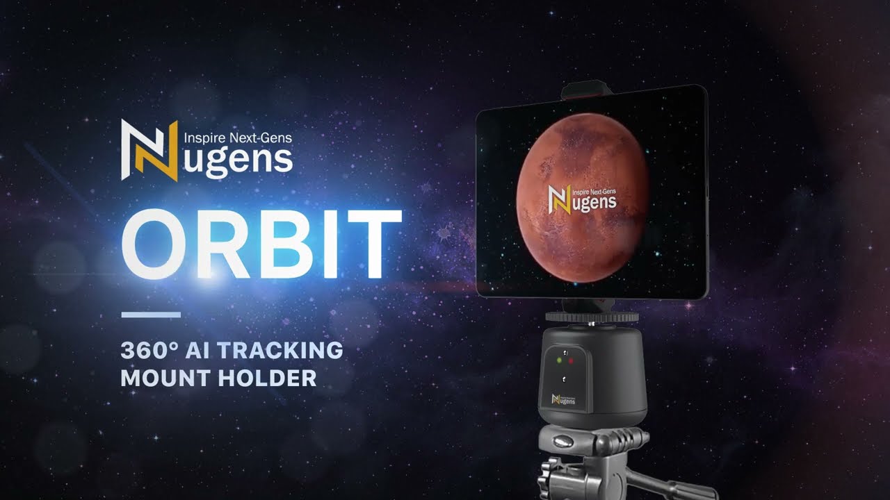 Nugens Orbit 360° AI Tracking Mount Holder for iPad