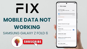 Fix Mobile Data Not Working on Samsung Galaxy Z Fold 6 | Easy & Quick Solutions!