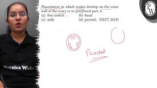 Placentation In Which Ovules Develop On The Inner Wall Of The Ovary Or In Peripheral Part, Is A...