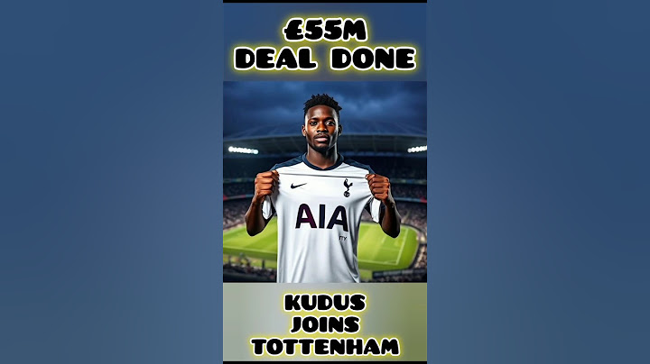 Tottenham Complete £55M Signing of Mohammed Kudus #Tottenham #Kudus #TransferNews #PremierLeague