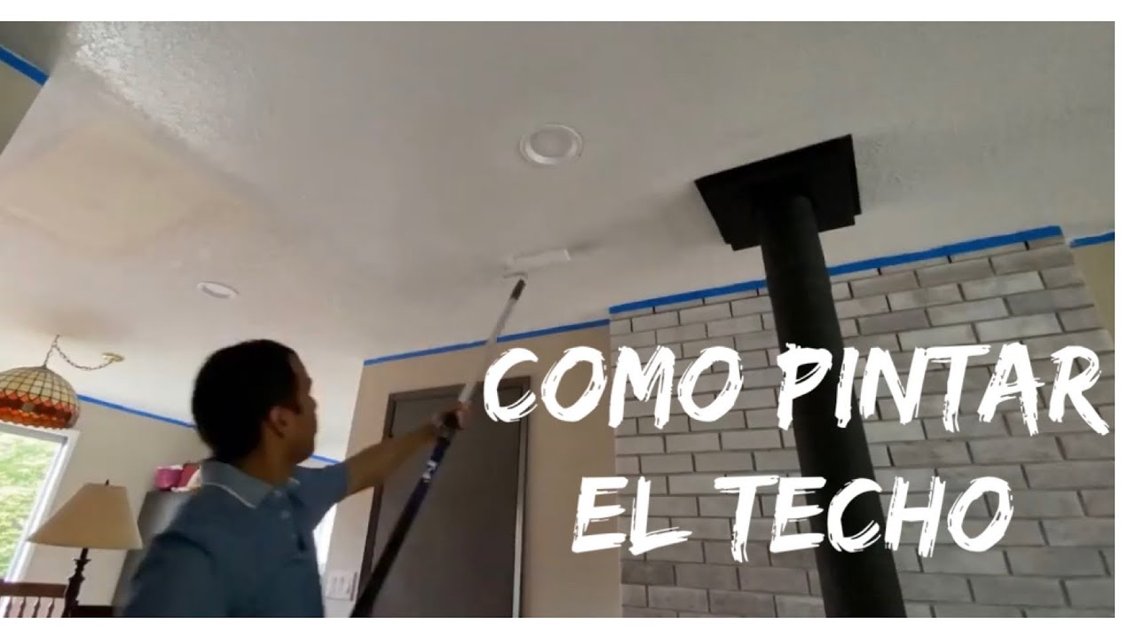 Como Pintar El Techo De Toda La Casa En 1 Dia - YouTube