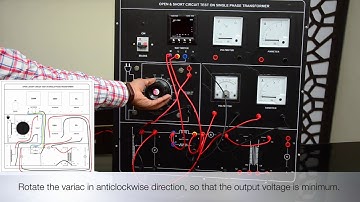 OPEN CIRCUIT TEST & SHORT CIRCUIT TEST ON SINGLE PHASE TRANSFORMER