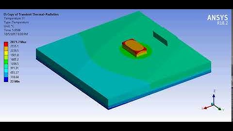 Ansys Workbench Transient Thermal Heat Analysis PCB Plate
