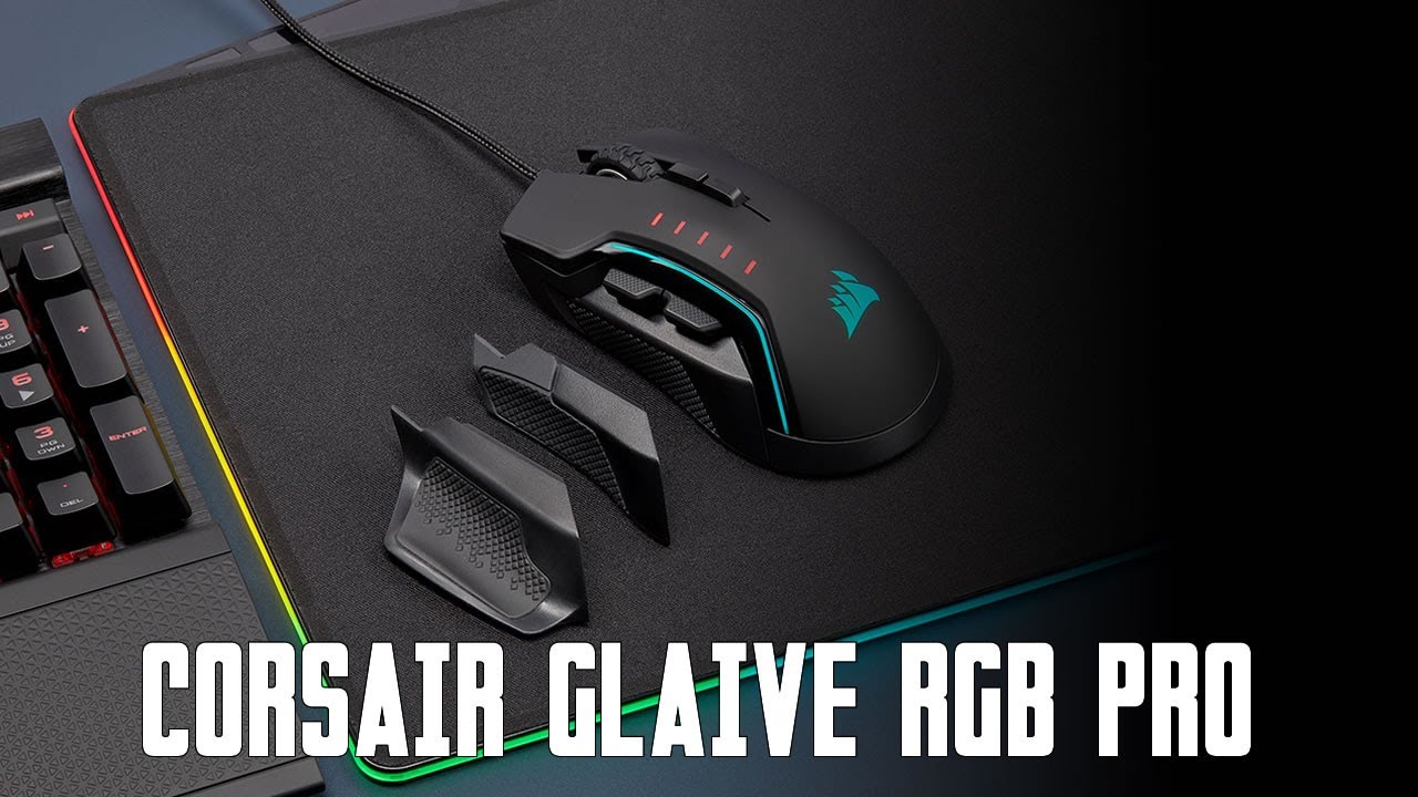 SOURIS GAMING FILAIRE CORSAIR GLAIVE RGB PRO NOIR