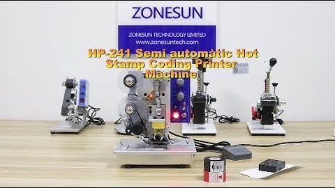 How To Use HP-241B Semi-automatic  Ribbon Code Printing Machine