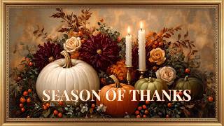 Classic Autumn Harvest | Pumpkin & Floral Paintings with Soft Music | Frame TV Art Screensaver 4K screenshot 1