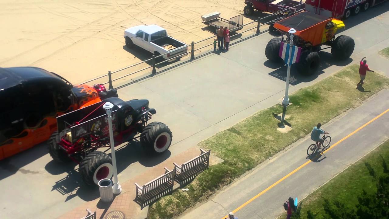 Monster Trucks in Virginia Beach on the beach YouTube