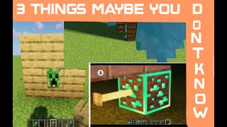 3 things you maybe don’t know in Minecraft for beginners | collie way