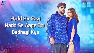 Paani Paani (LYRICS) Badshah | Jacqueline Fernandez | Aastha Gill