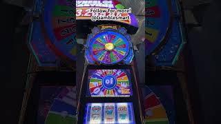 Gold spin Bonus - .25 five line Wheel of Fortune at the Vegas Airport! #gamblesmart