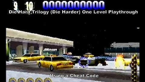 Die Hard Trilogy (DieHarder) One Level Playthrough using a Ps1 Cheat Code :D #DieHard #Playstation