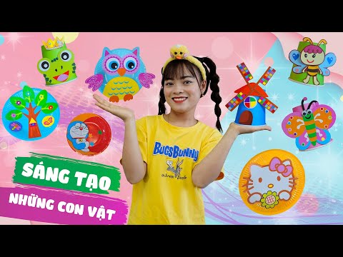 Sáng Tạo Những Con Vật Từ Cốc Và Đĩa Giấy ❤ BIBI TV ❤