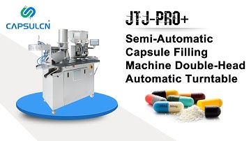 Semi-Automatic Capsule Filling Machine Double-Head Automatic Turntable JTJ-V Pro+