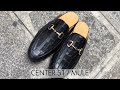Video: Mule loafer Center 51 black leather croco print finish