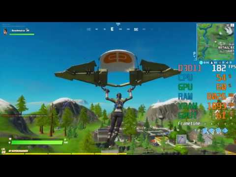 GeForce GTX 1650 SUPER -- AMD Ryzen 3 3100 -- Fortnite Battle Royale FPS Test