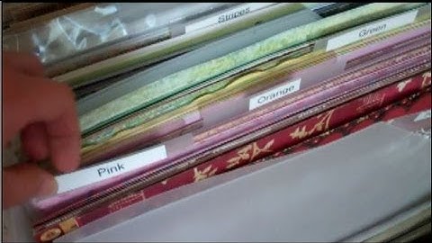 Organizing Patterned Paper by Use It Scrapbooking