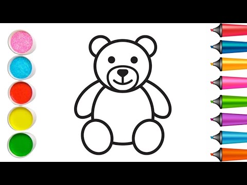 How to draw a teddy bear | Как нарисовать МИШКУ Супер Легко за 10 секунд | Ayiq rasmini chizish