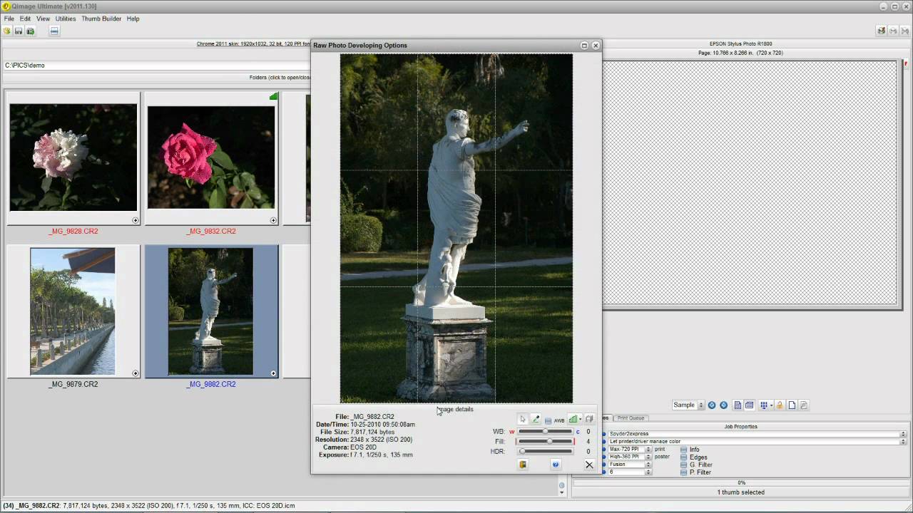 Qimage Ultimate - Raw Developing with Auto Fill Light - YouTube
