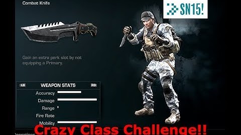 Crazy Class Challenge!! Call of Duty: Ghosts
