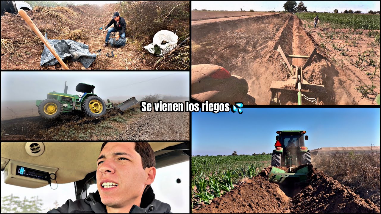 UNO DE LOS ÚLTIMOS TRABAJOS EN LOS TRACTORES PREPARANDO LAS TIERRAS PARA LOS RIEGOS 💦‼️