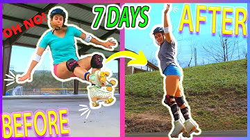 What I Learned ROLLER SKATING for the FIRST TIME: 7 Days of Progress | Roller Skate Beginner Vlog