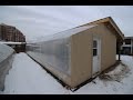 Passive Solar Greenhouse Build (Time-lapse)