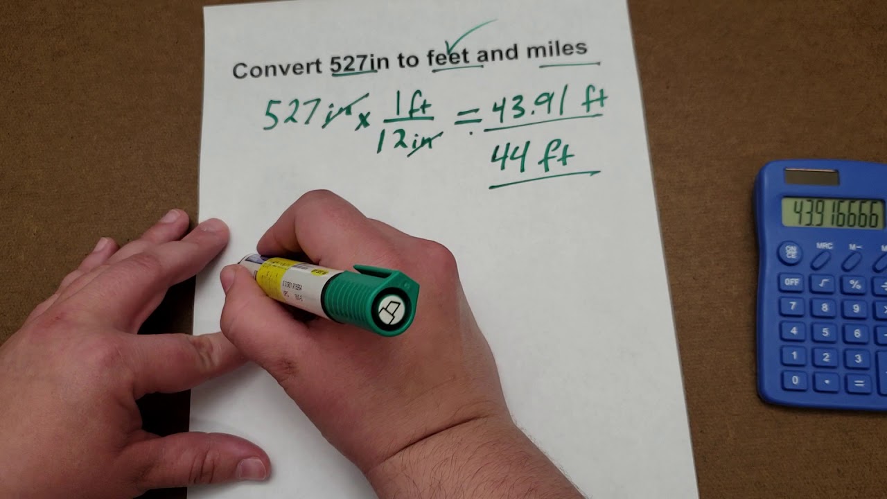 Math: Inches To Feet To Miles