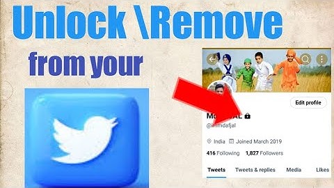How to remove private account symbol from Twitter| Remove protect tweet symbol part-2