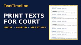 How to Print Text Messages for Court (iPhone and Android, Step by Step)