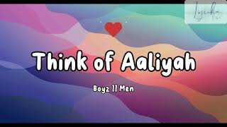 Think Of Aaliyah  Boyz Ii Men Trending   2023