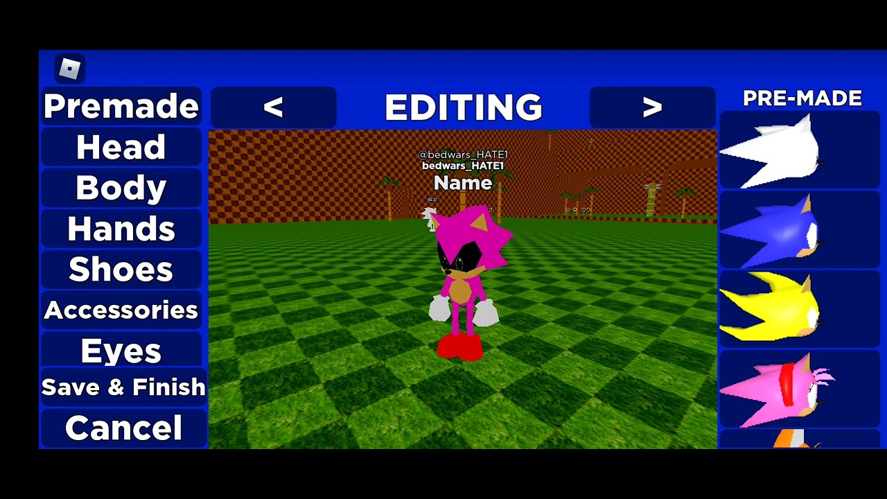 how to make sonic.exe in poly sonic rp - YouTube