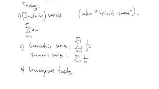 Real Analysis, Lecture 12 (Infinite Series)