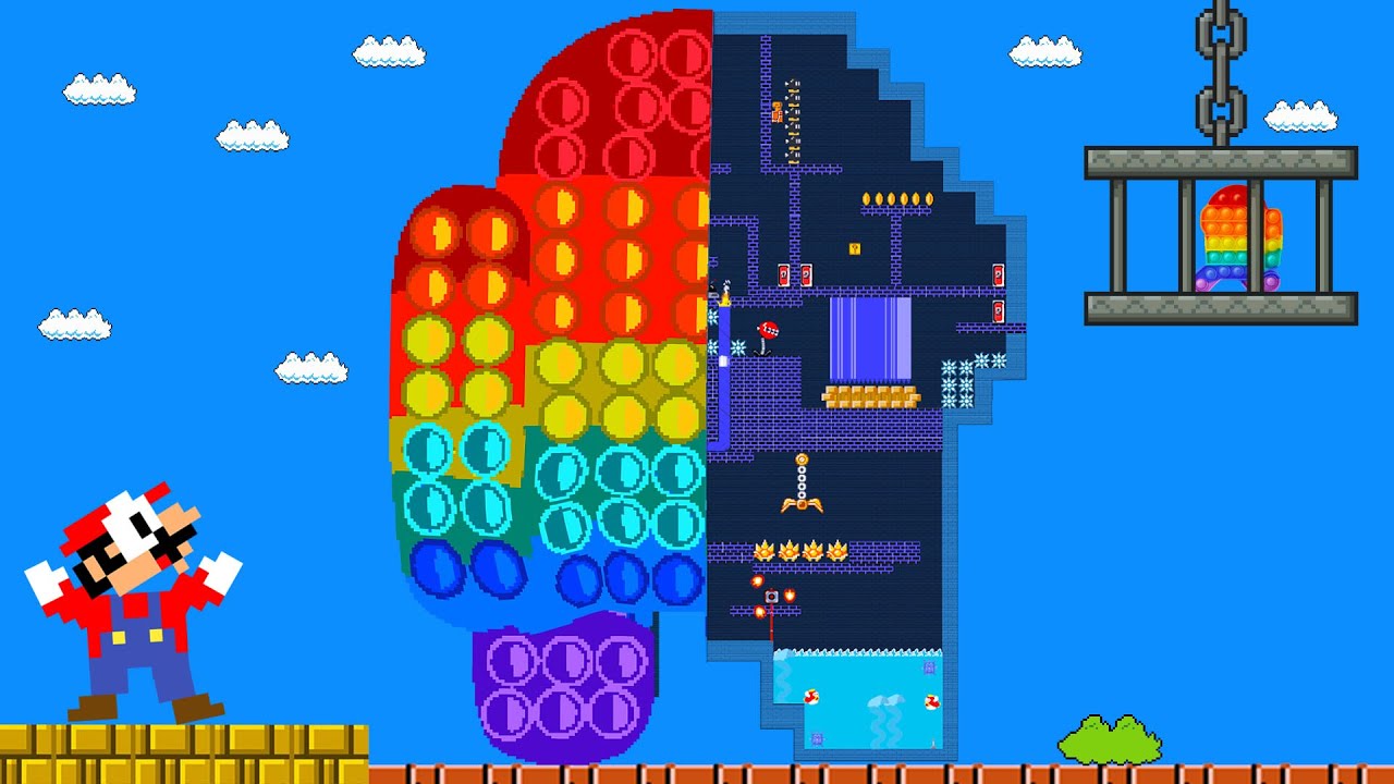 Mario VS Giant Among Us POP IT Maze - Game animation | Pacman Parody -  YouTube