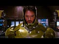 Tony stark becomes gold man iron man with a golden suit