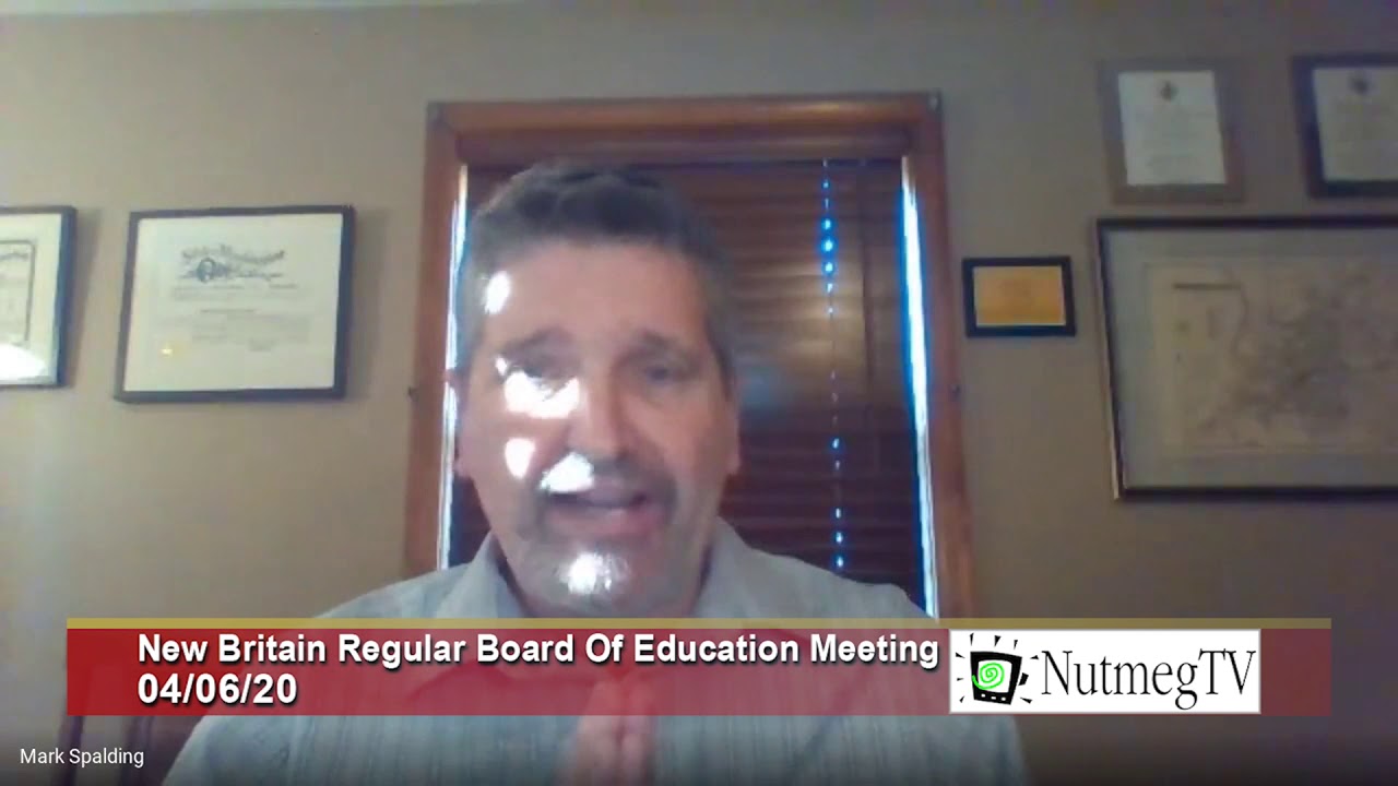 New Britain Board Of Education Meeting 4 6 20 YouTube