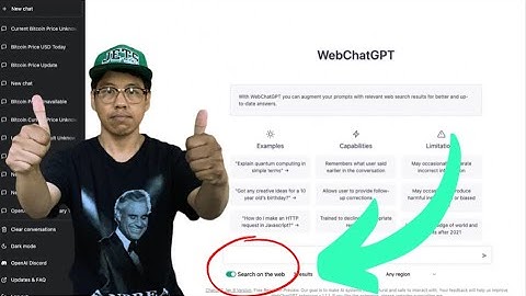 WebChatGPT -  A browser extension that augments your ChatGPT prompts with web results