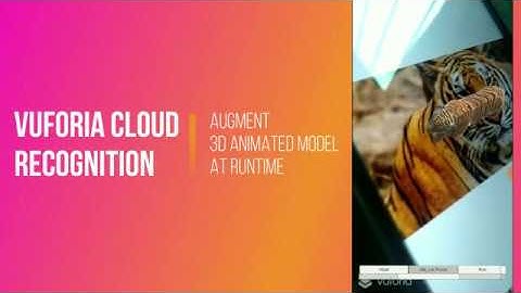 Vuforia Cloud Recognition: Import and display animated 3d model on image target at runtime