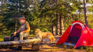 Cali's Camping Trip | Camp and Canoe Alone with My Dog