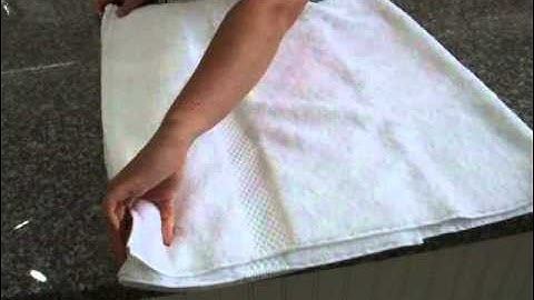 Space Saving French Folding Technique for Towels