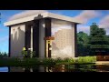 Minecraft modern house &  interior Tutorial (Easy)