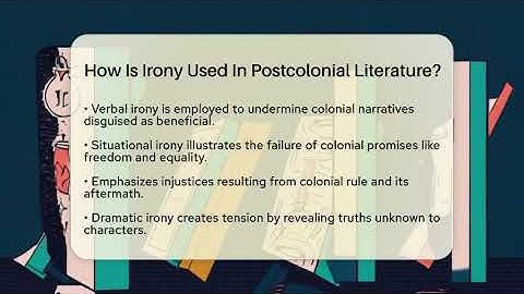 How Is Irony Used In Postcolonial Literature? - The Prose Path