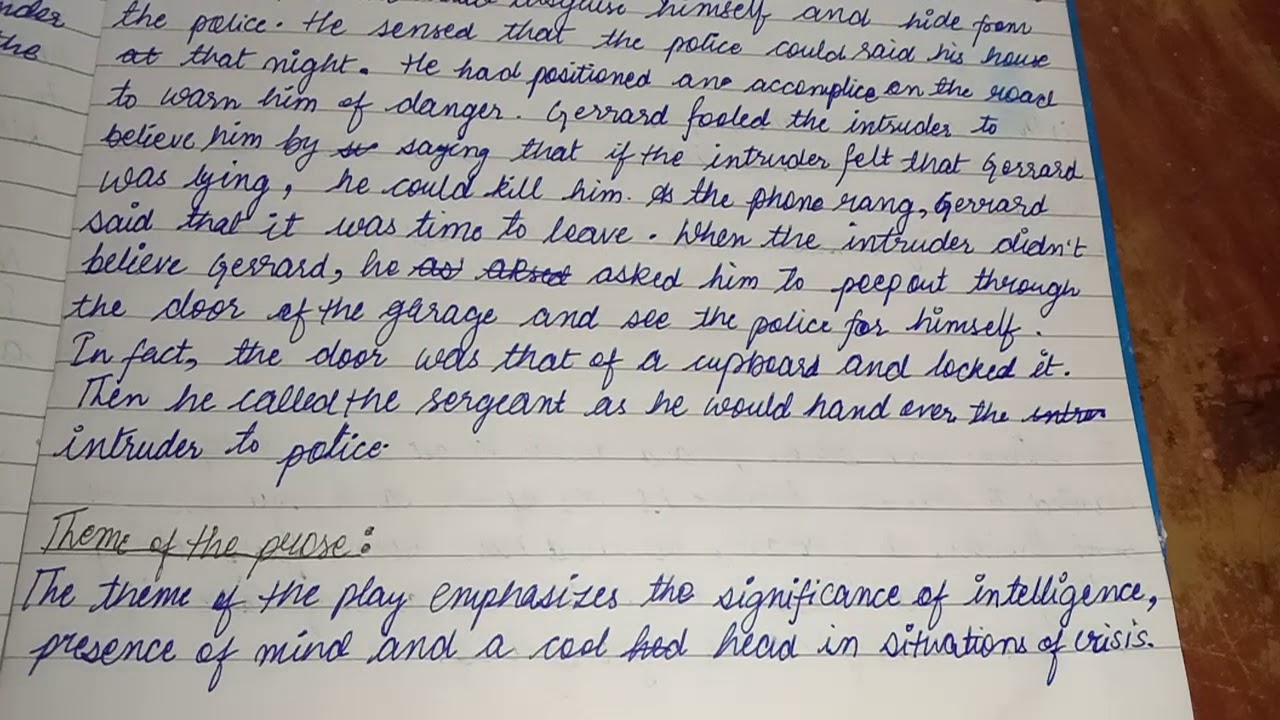 Beehive Chapter If I Were You explained.Summary and Theme.