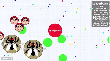 AgarBot Trolling Montage | Destroying Teams in Agar.io