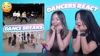 DANCER'S REACT TO BOY GROUP DANCE BREAKS | NCT, Seventeen, ONEUS & The Boyz!