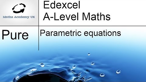 Parametric Equations - part 3