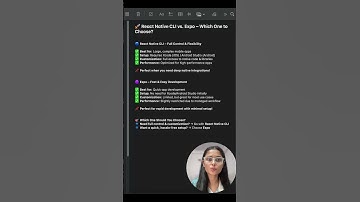 React Native CLI vs Expo | which one should you choose (2025) #mobileappdevelopment #coding